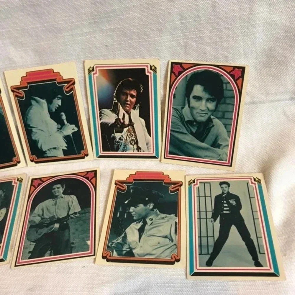 Vintage Elvis Presley Cards Collection 1978 10 cards Lot